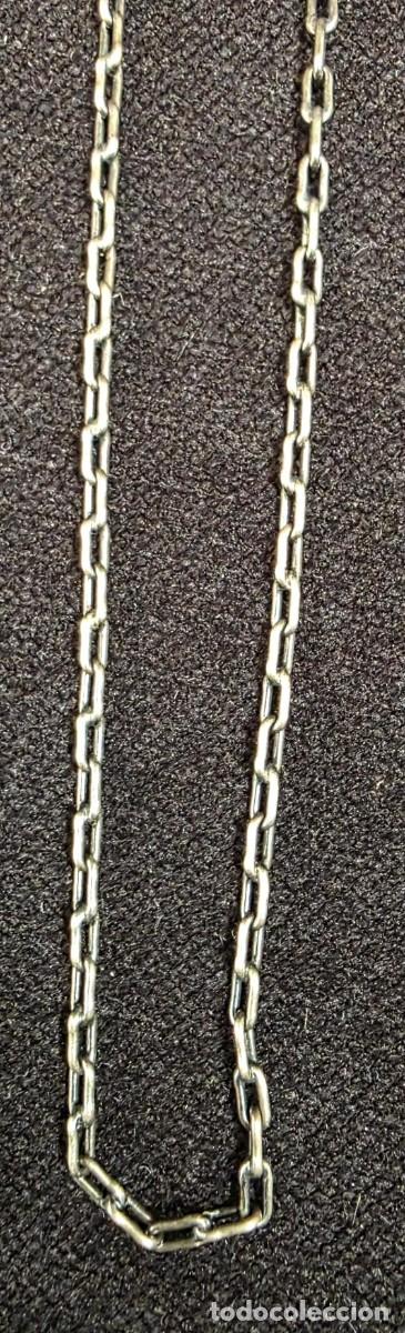 Antig&uuml;edades: Cadena en Plata de Ley 925 &ndash; Eslab&oacute;n Rectangular &ndash; 24,5 cm - Foto 3