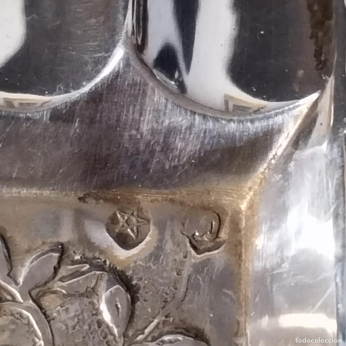 Antig&uuml;edades: CENICERO FLORAL PLATA - Foto 3