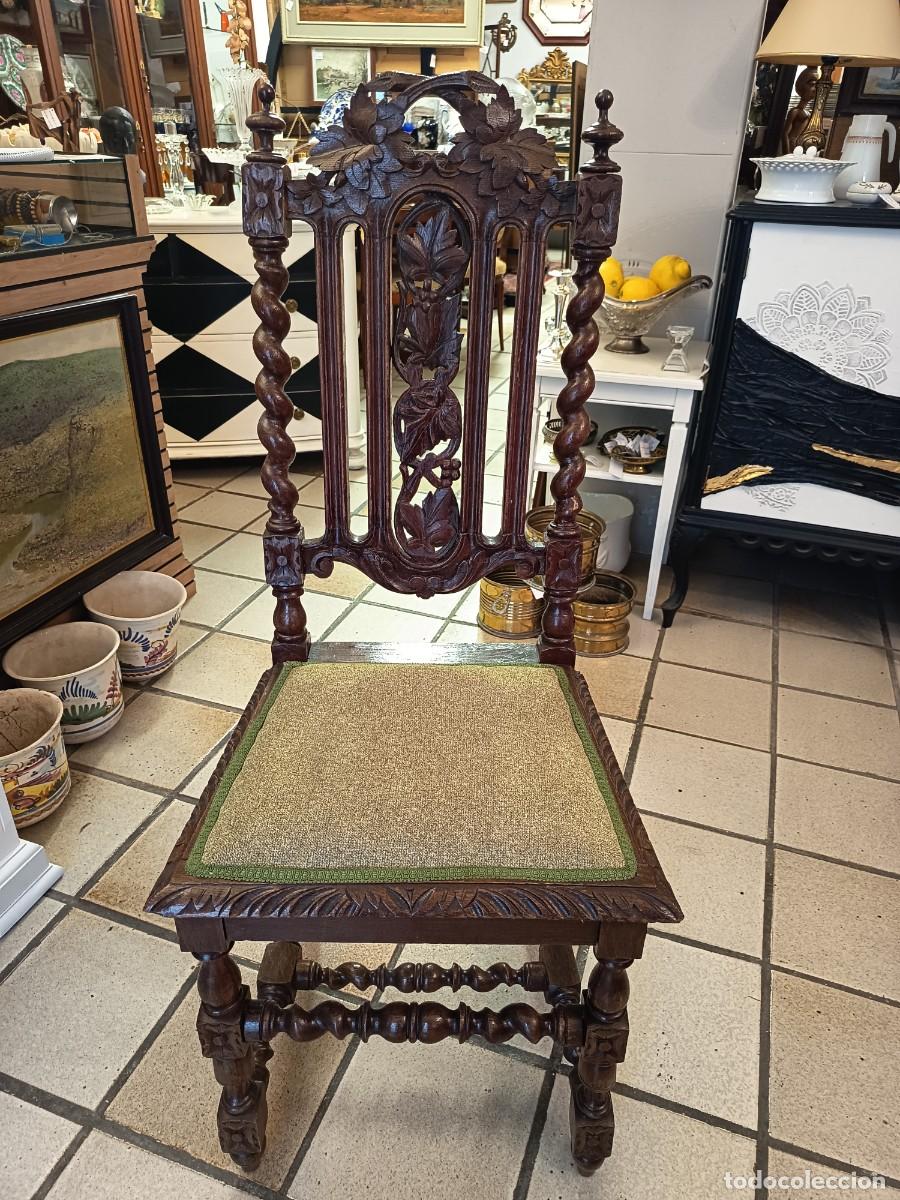 Antig&uuml;edades: Silla antigua de roble - Foto 2