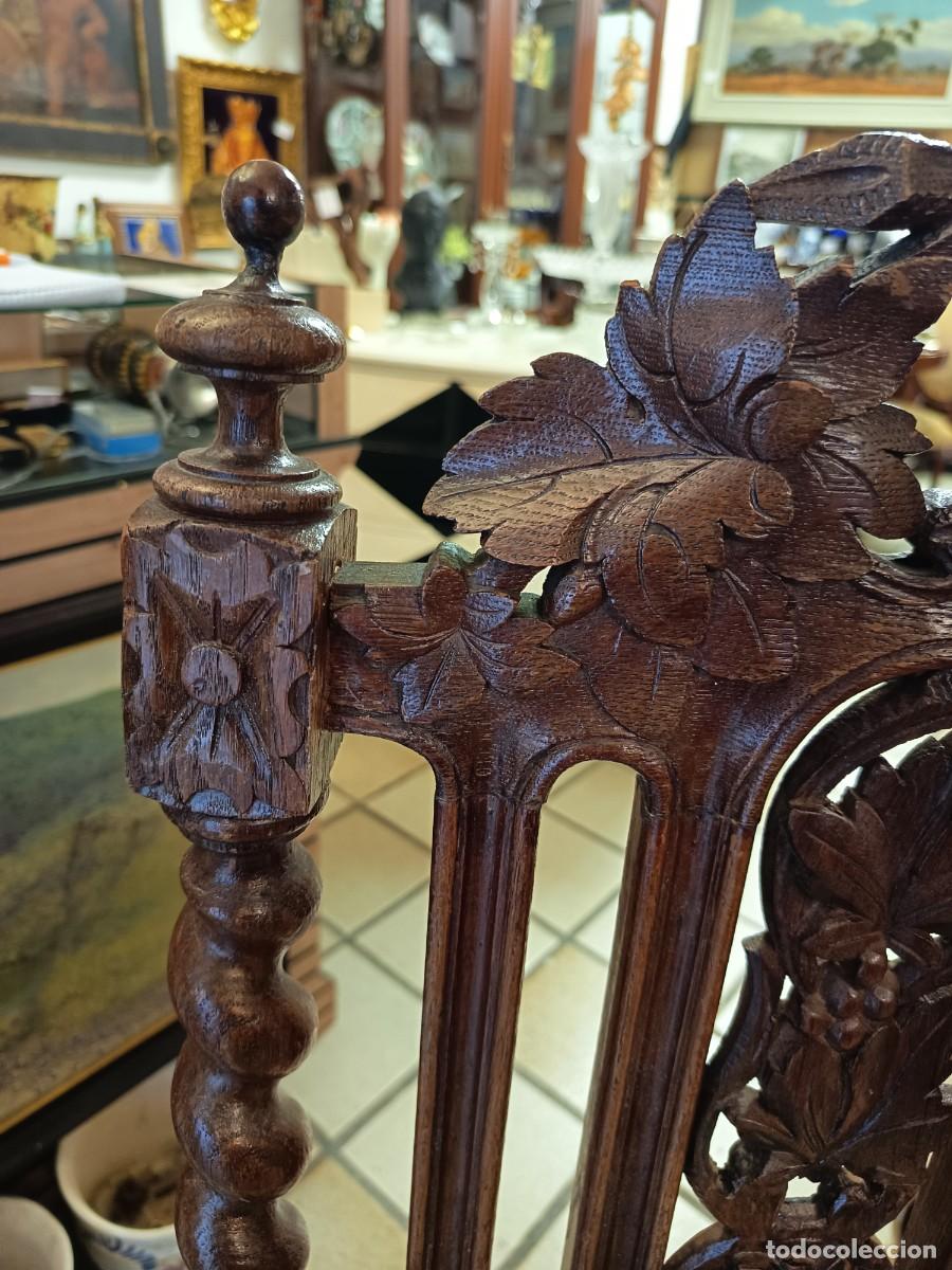Antig&uuml;edades: Silla antigua de roble - Foto 5