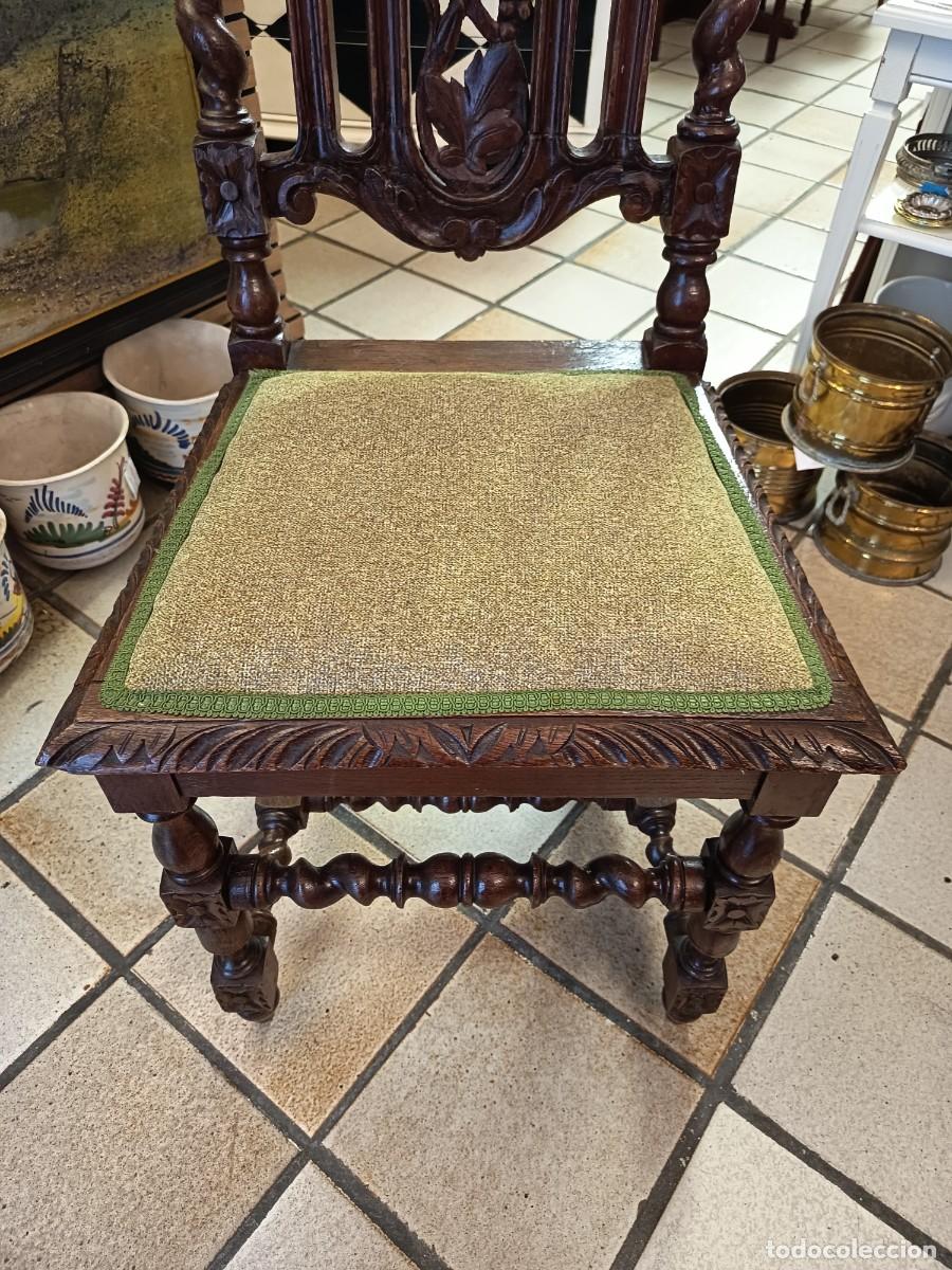 Antig&uuml;edades: Silla antigua de roble - Foto 7