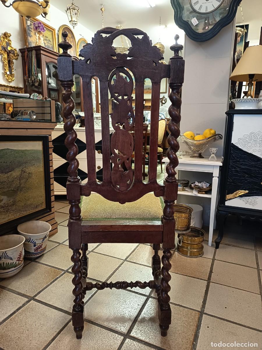 Antig&uuml;edades: Silla antigua de roble - Foto 12
