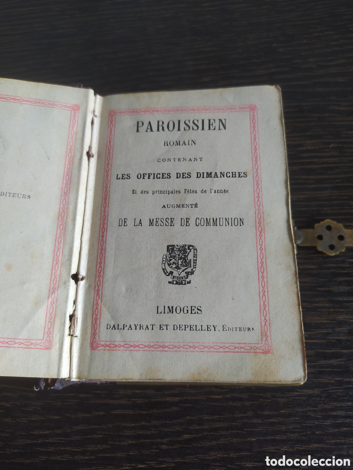 Antig&uuml;edades: Antiguo misal franc&eacute;s, cuero repujado - Foto 6