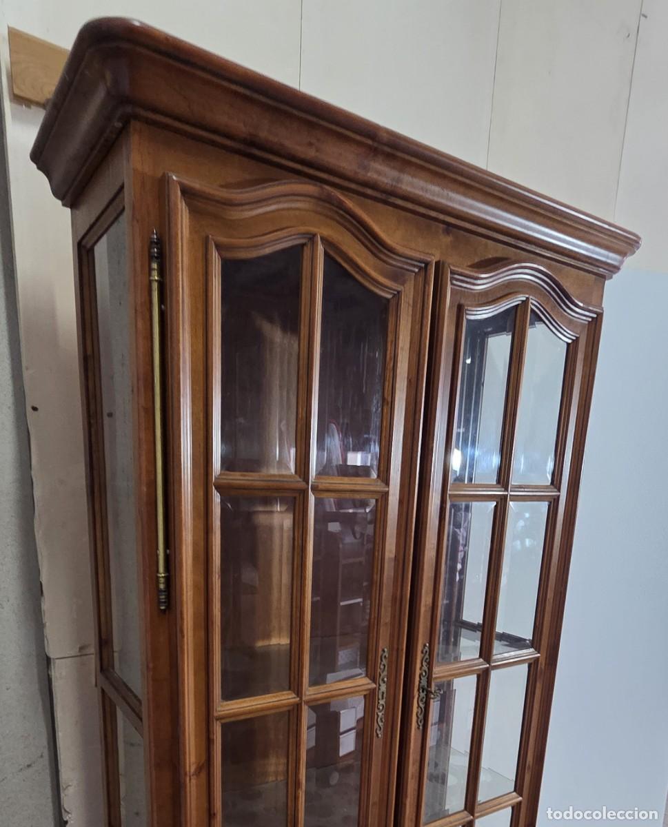 Antig&uuml;edades: Vitrina librer&iacute;a de estilo r&uacute;stico hecha de madera - Foto 5