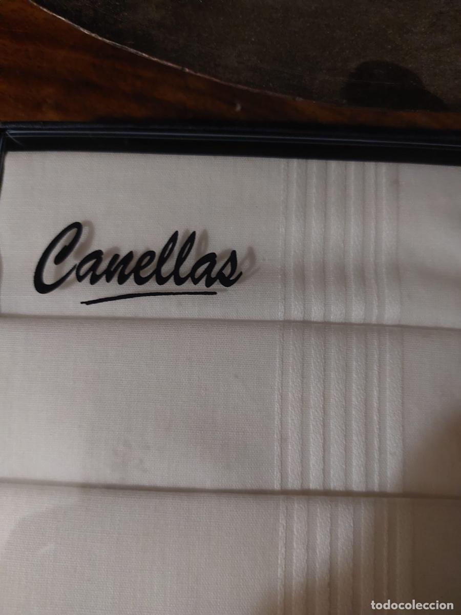 Antig&uuml;edades: CAJA PA&Ntilde;UELOS ALGODON CA&Ntilde;ELLAS - Foto 2