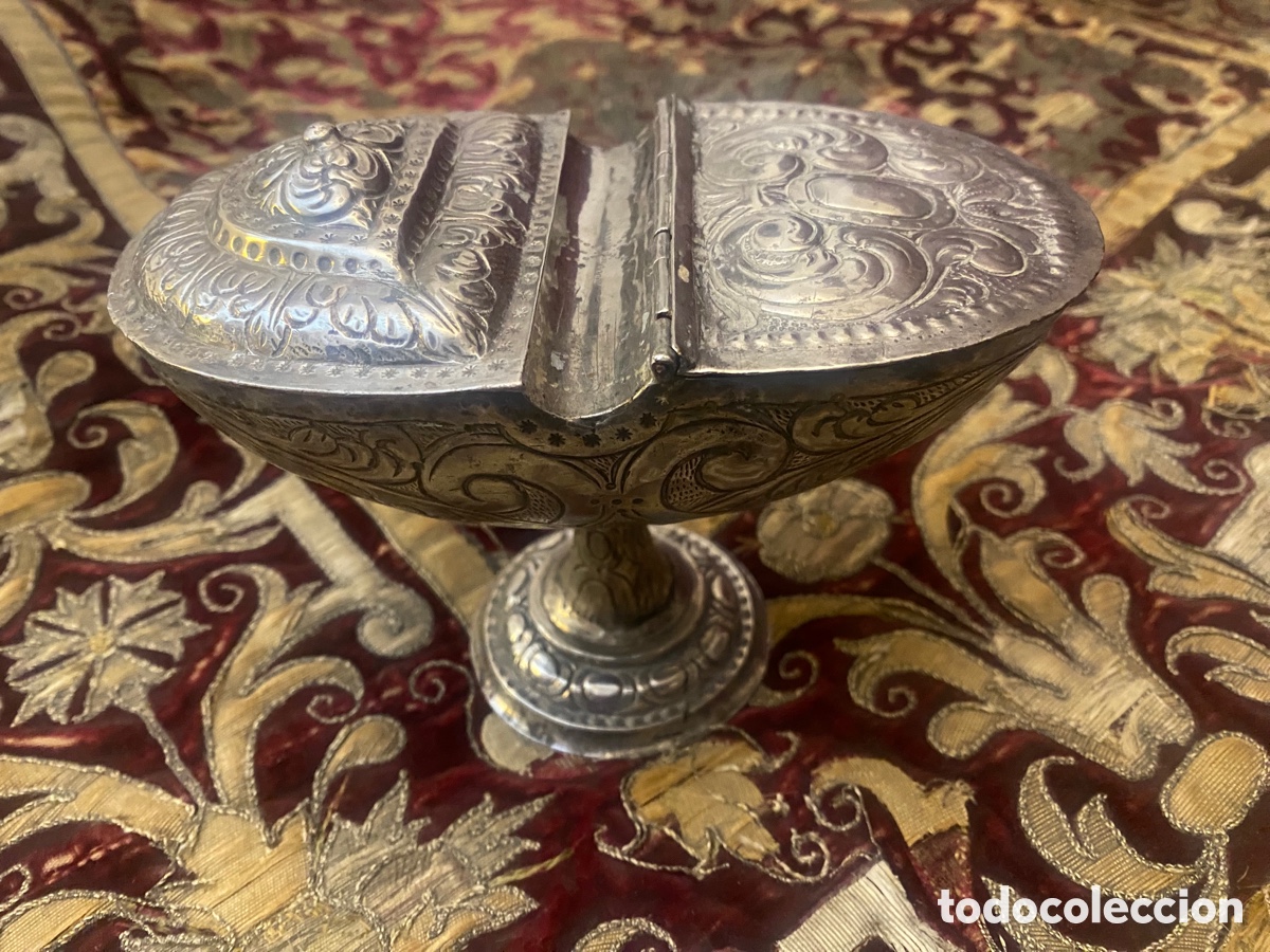 Antig&uuml;edades: Naveta de plata. Siglo XVII. - Foto 4