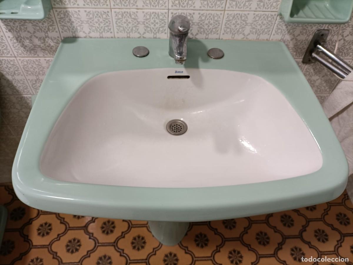 Antig&uuml;edades: Lavabo complet ROCA LORENTINA VERD - Foto 7