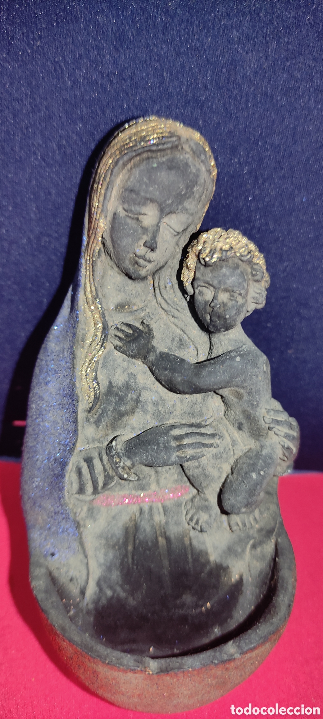 Antig&uuml;edades: Antiguo Virgen y ni&ntilde;o,v benditera - Foto 7