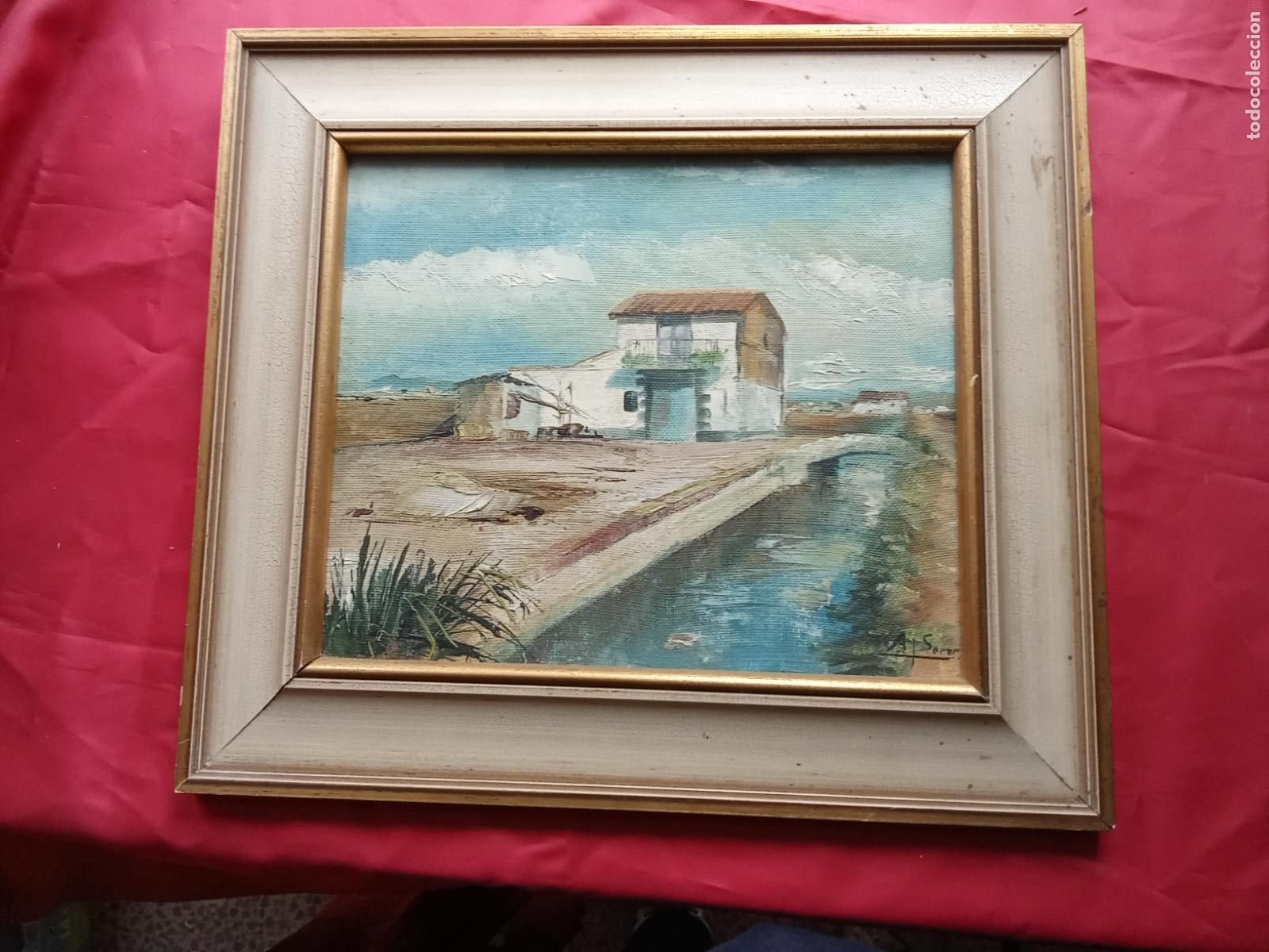 Antig&uuml;edades: &Oacute;leo albufera valenciana. Antonio Serez Siglo XX