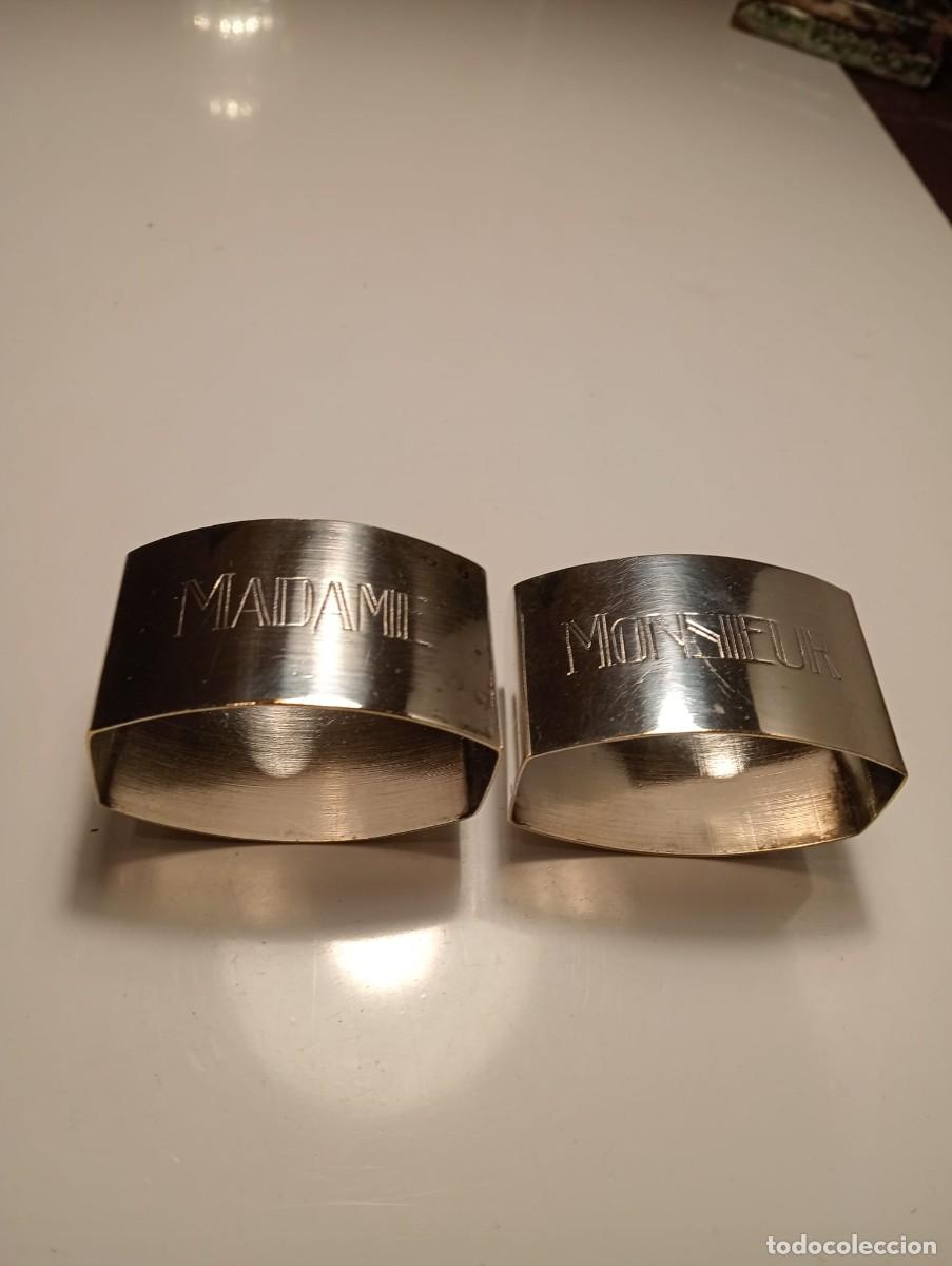 Antig&uuml;edades: SERVILLETEROS DE METAL PLATEADO - Foto 1