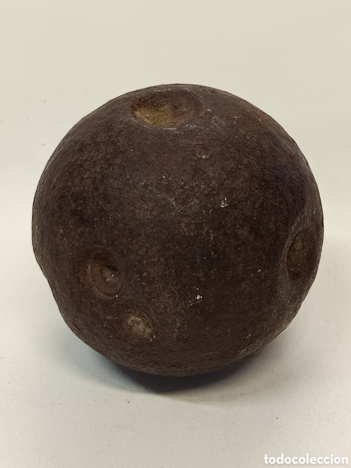 Antig&uuml;edades: Antigua bala bola de ca&ntilde;&oacute;n - Foto 2