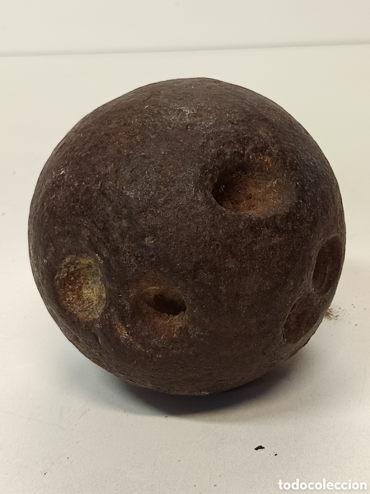 Antig&uuml;edades: Antigua bala bola de ca&ntilde;&oacute;n - Foto 4
