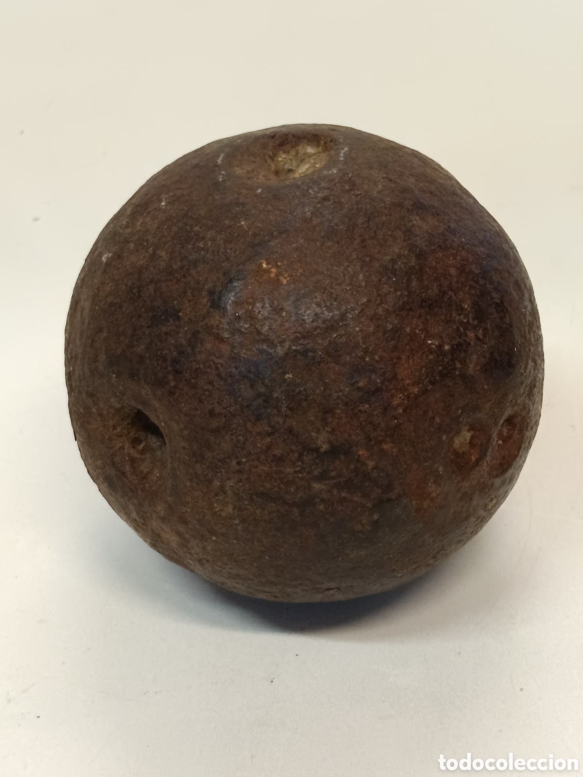 Antig&uuml;edades: Antigua bala bola de ca&ntilde;&oacute;n - Foto 1