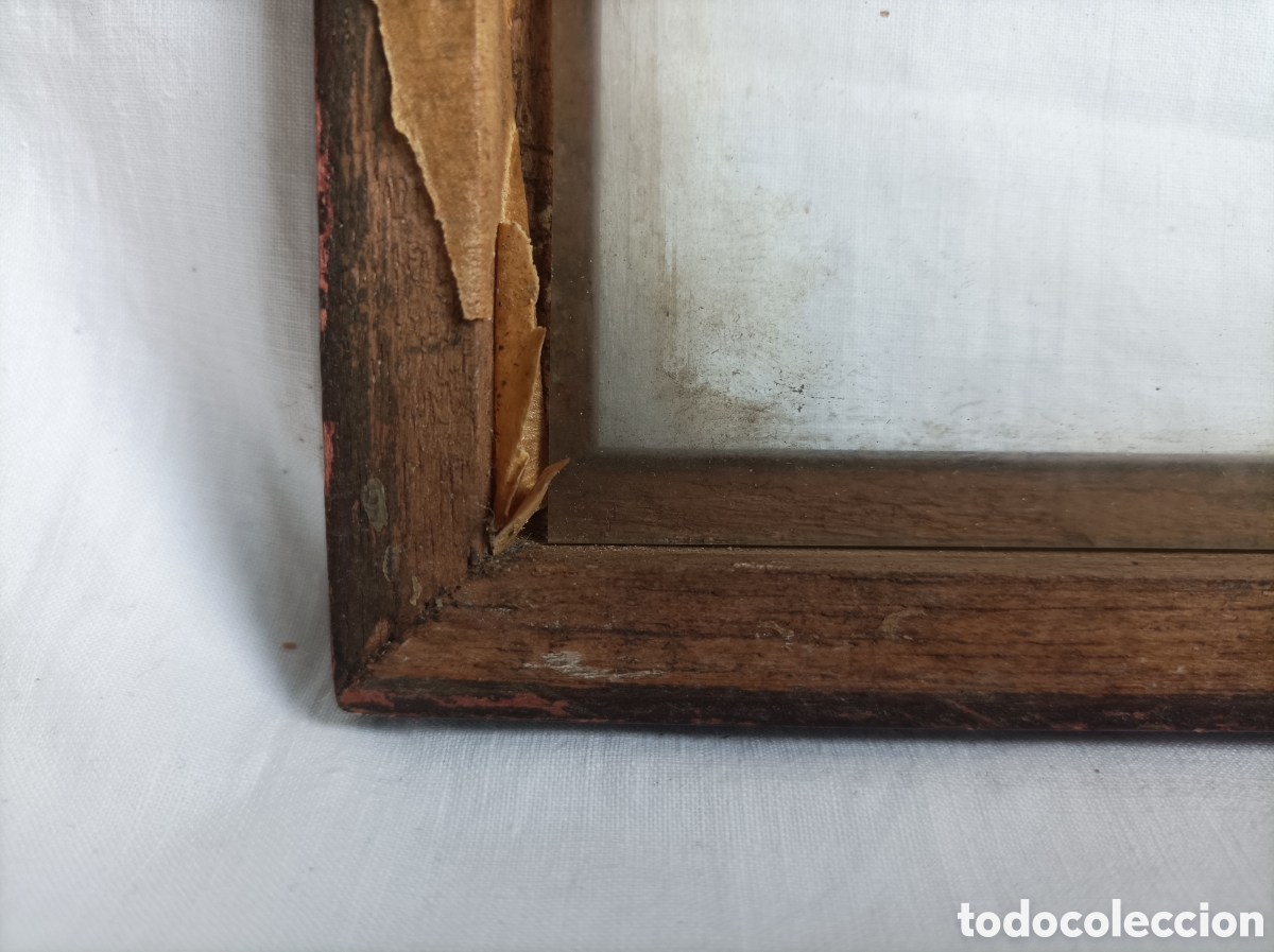 Antig&uuml;edades: Antiguo marco de madera. H. 1920 - Foto 5