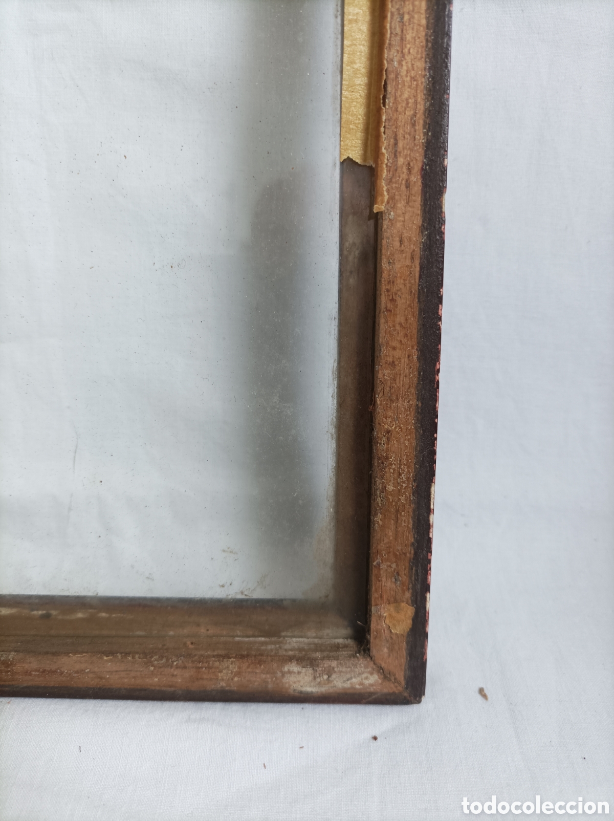 Antig&uuml;edades: Antiguo marco de madera. H. 1920 - Foto 6