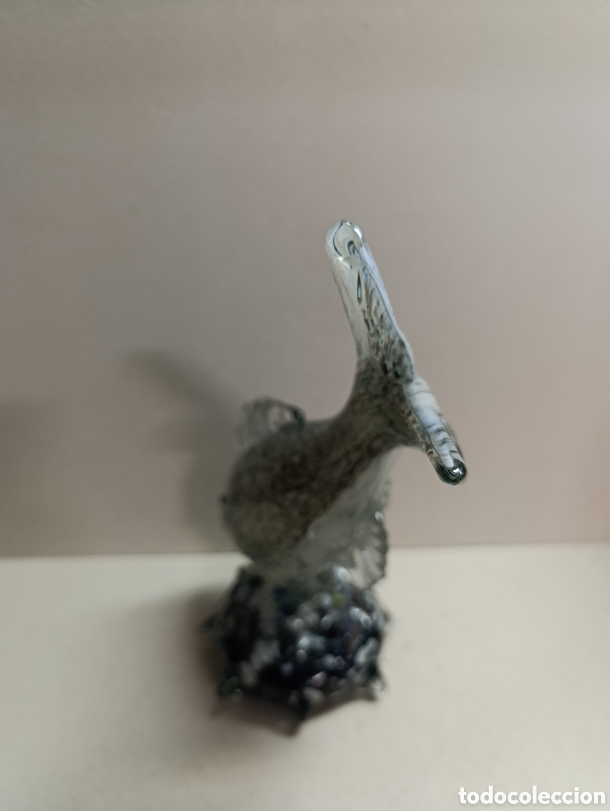 Antig&uuml;edades: PEZ DE CRISTAL DE MURANO. PEZ SOBRE ROCA. - Foto 5