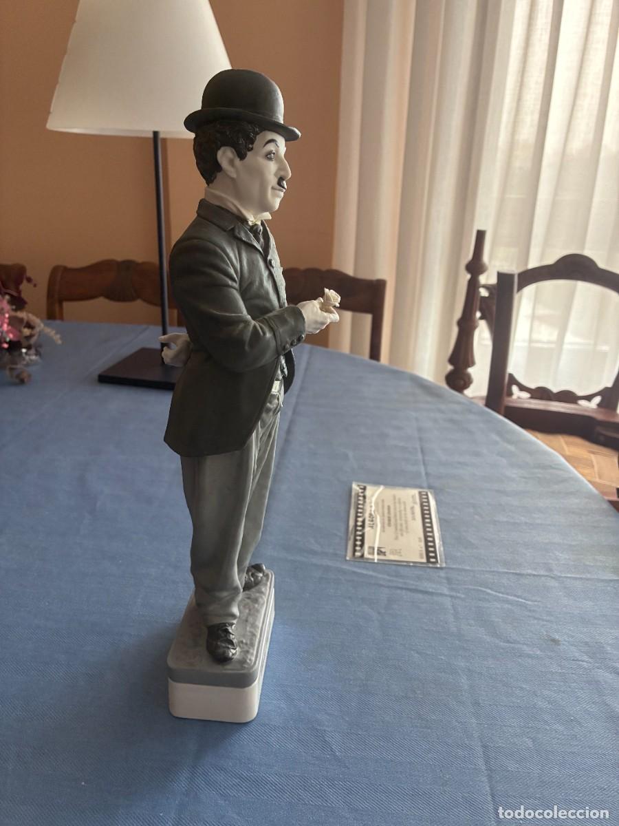 Antig&uuml;edades: Estatuilla Charles Chaplin Algora Porcelana - Foto 2
