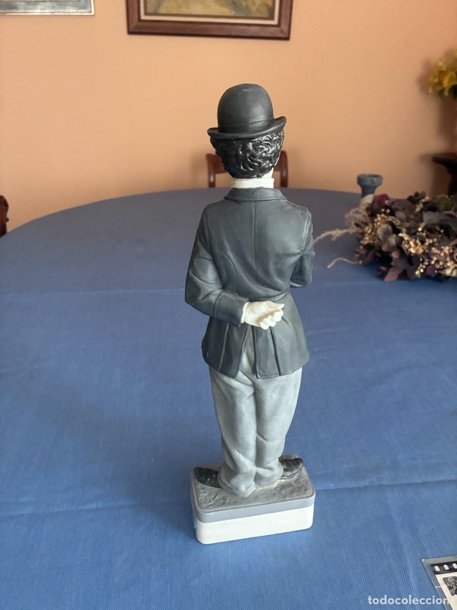 Antig&uuml;edades: Estatuilla Charles Chaplin Algora Porcelana - Foto 3