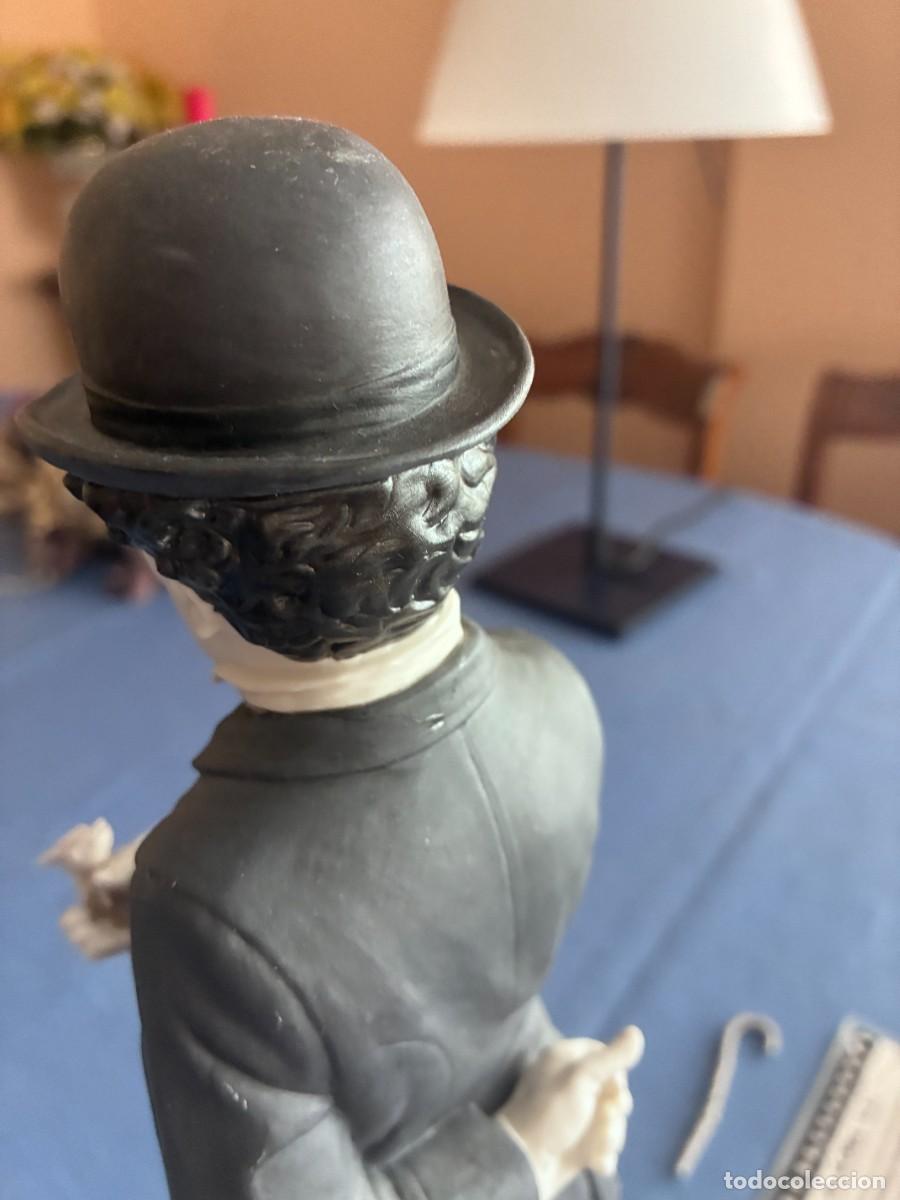 Antig&uuml;edades: Estatuilla Charles Chaplin Algora Porcelana - Foto 12