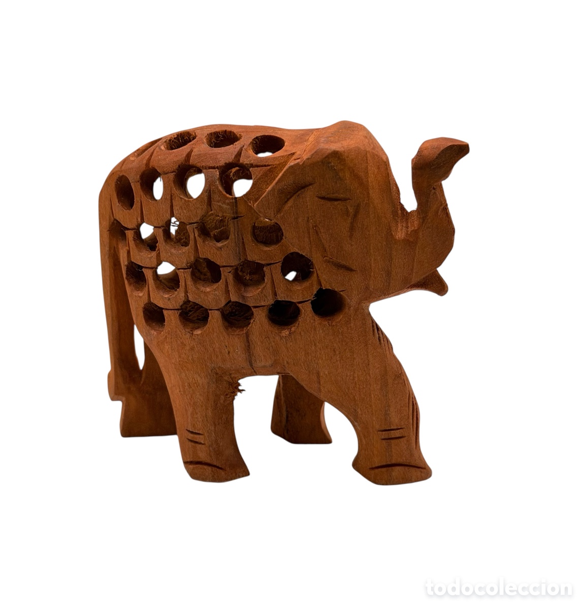 Antig&uuml;edades: Figura de Elefante de Madera - Foto 1
