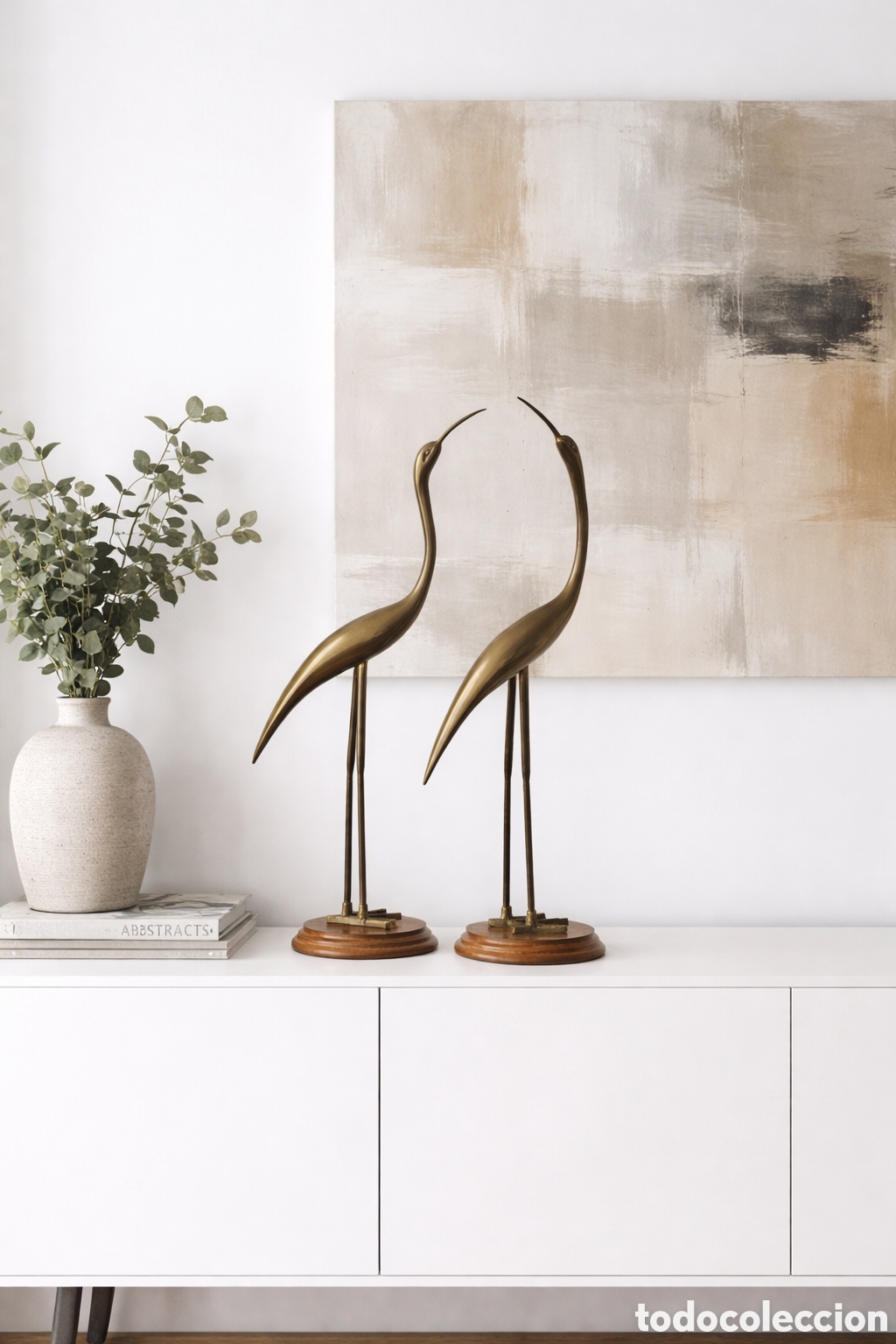 Antig&uuml;edades: Garzas de bronce circa 1960 - Foto 1