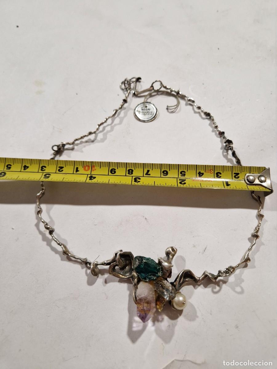 Antig&uuml;edades: Collar de plata y minerales. - Foto 5