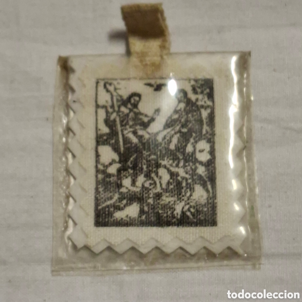 Antig&uuml;edades: ESCAPULARIO RELIGIOSO MIDE 5 X 4,5 - Foto 4