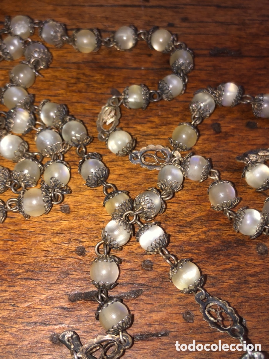 Antig&uuml;edades: Crucifijo antiguo plata - Foto 4