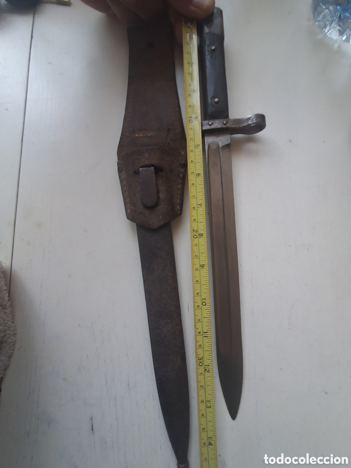 Antig&uuml;edades: Bayoneta Mannlicher con su funda - Foto 2