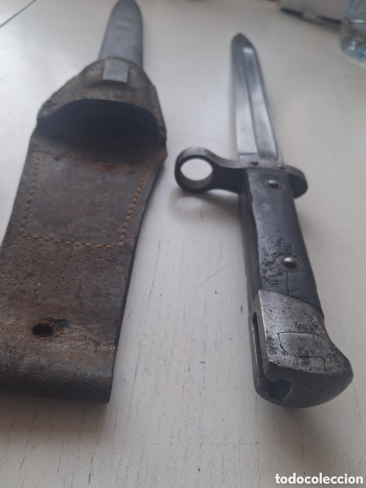 Antig&uuml;edades: Bayoneta Mannlicher con su funda - Foto 8