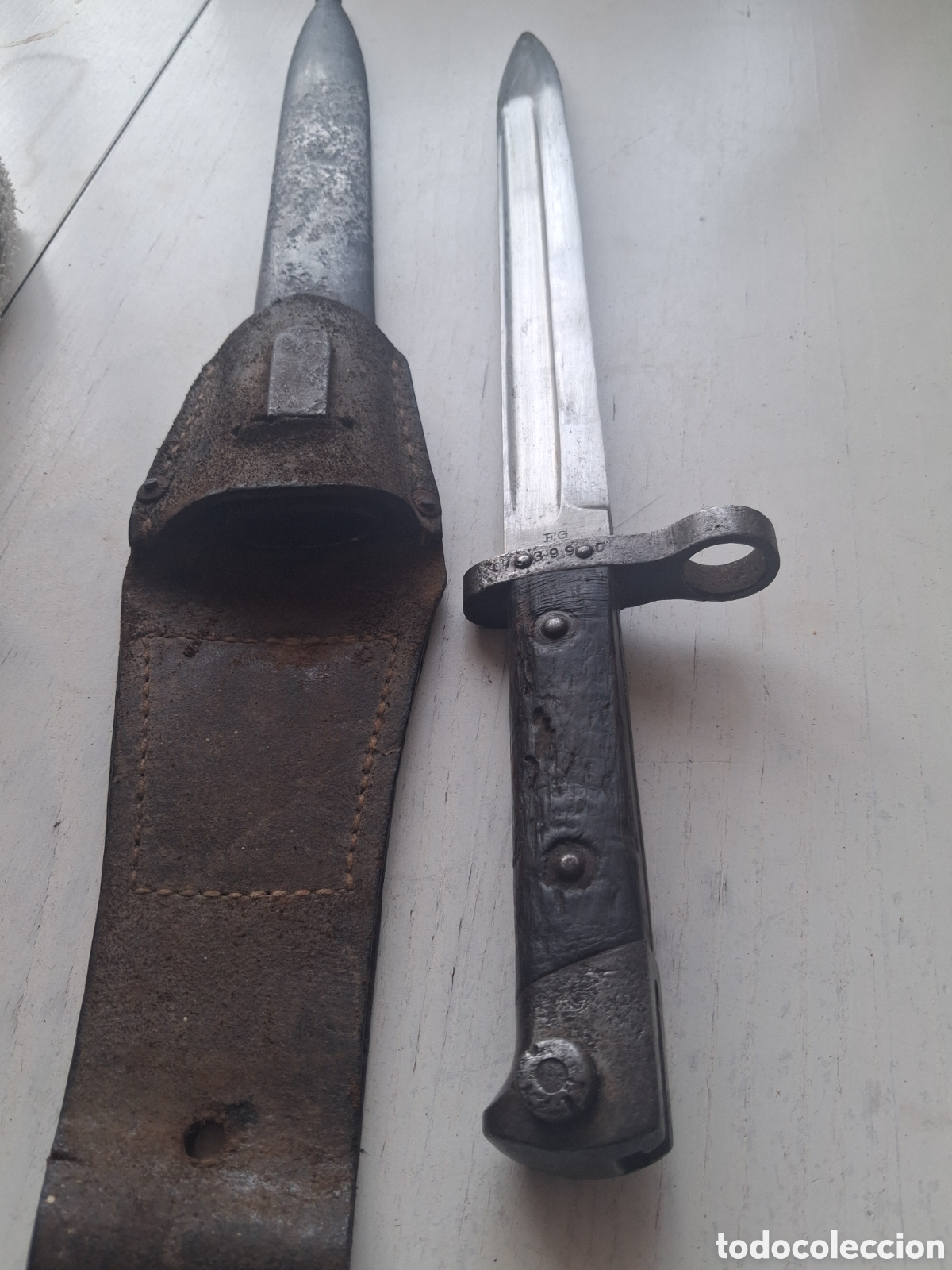 Antig&uuml;edades: Bayoneta Mannlicher con su funda - Foto 11