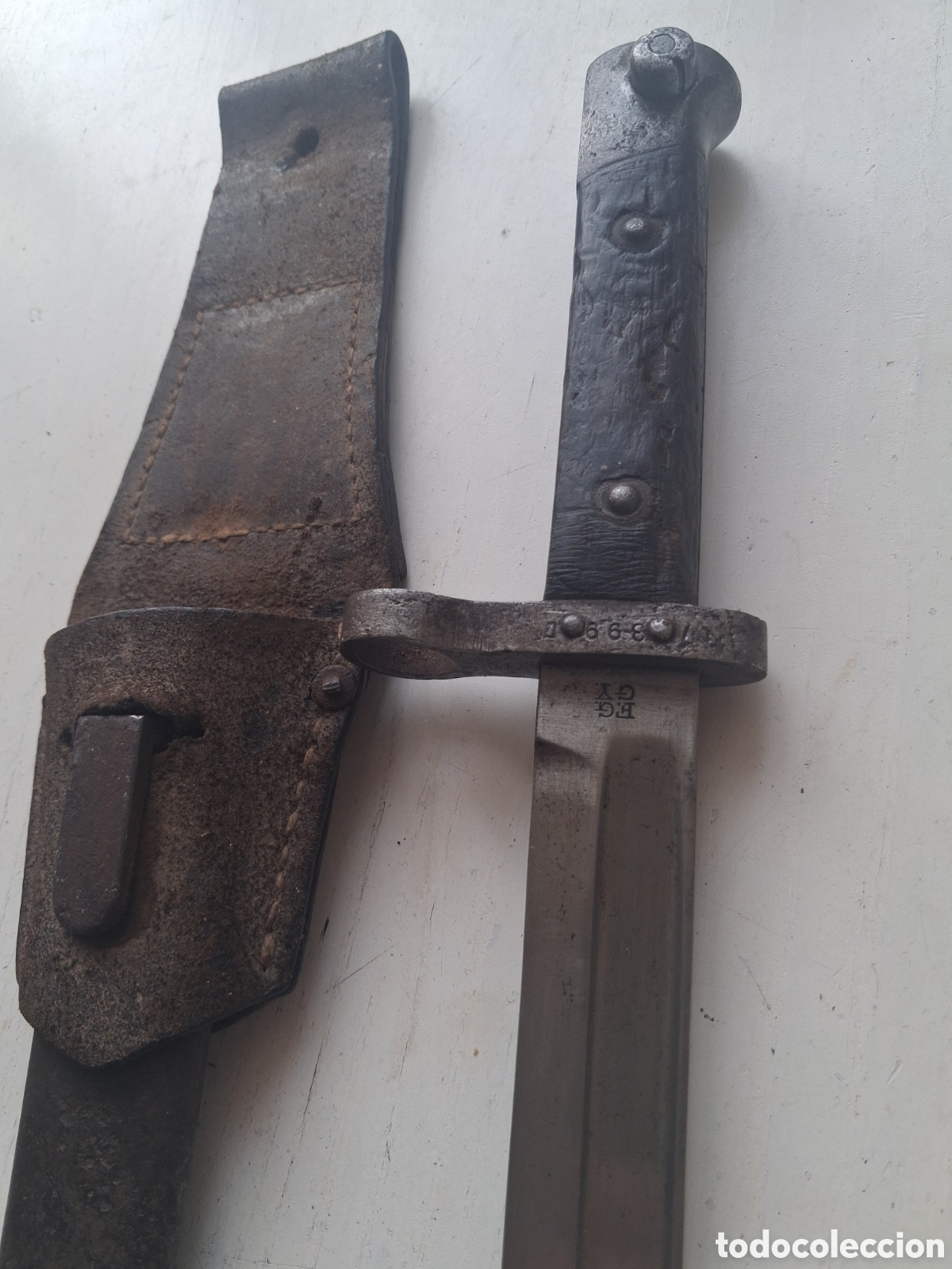 Antig&uuml;edades: Bayoneta Mannlicher con su funda - Foto 14