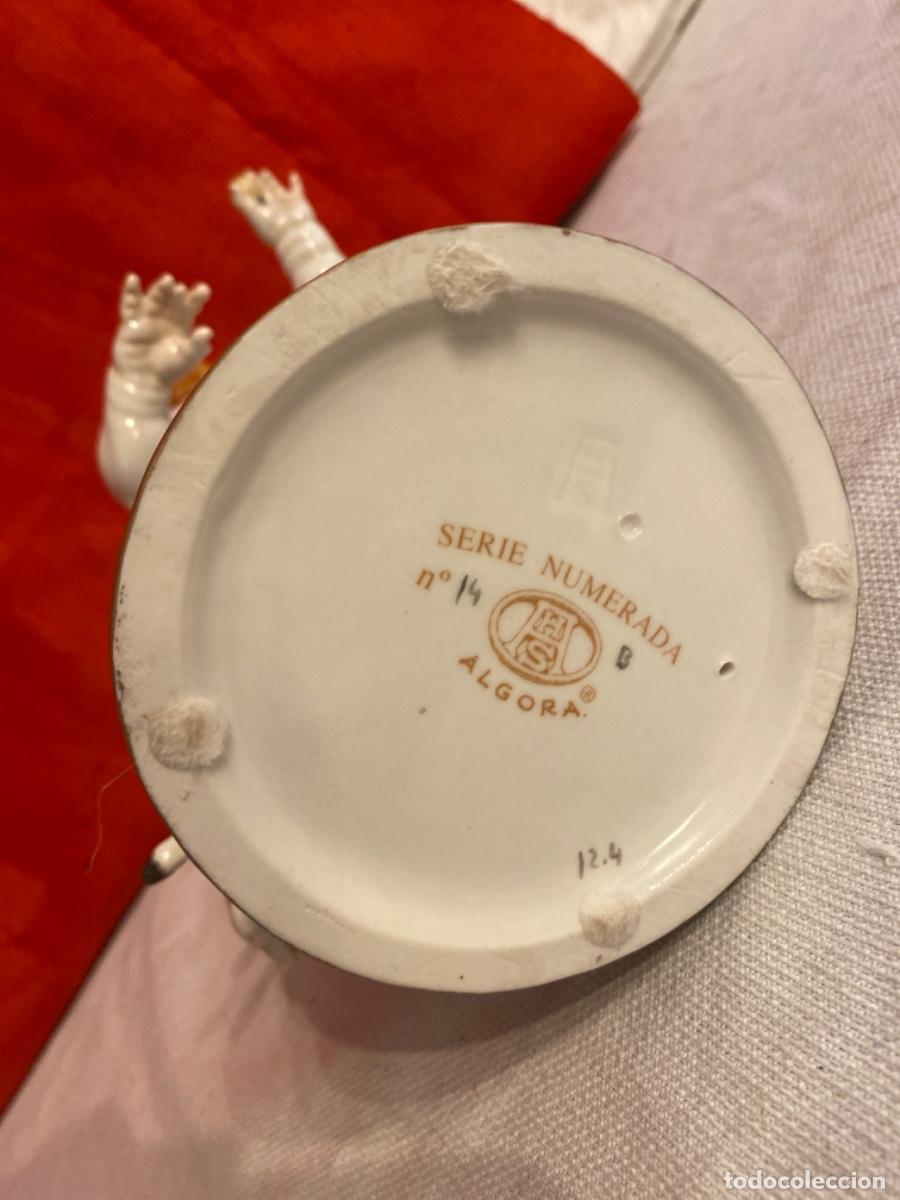Antig&uuml;edades: &Aacute;NGEL CON CERVATILLO, EN PORCELANA DE ALGORA. - Foto 7