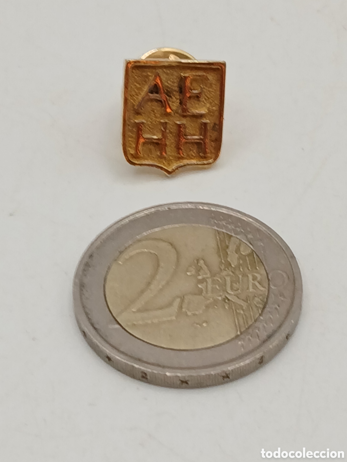 Antig&uuml;edades: Pin solapa plata dorada 925mls - Foto 2