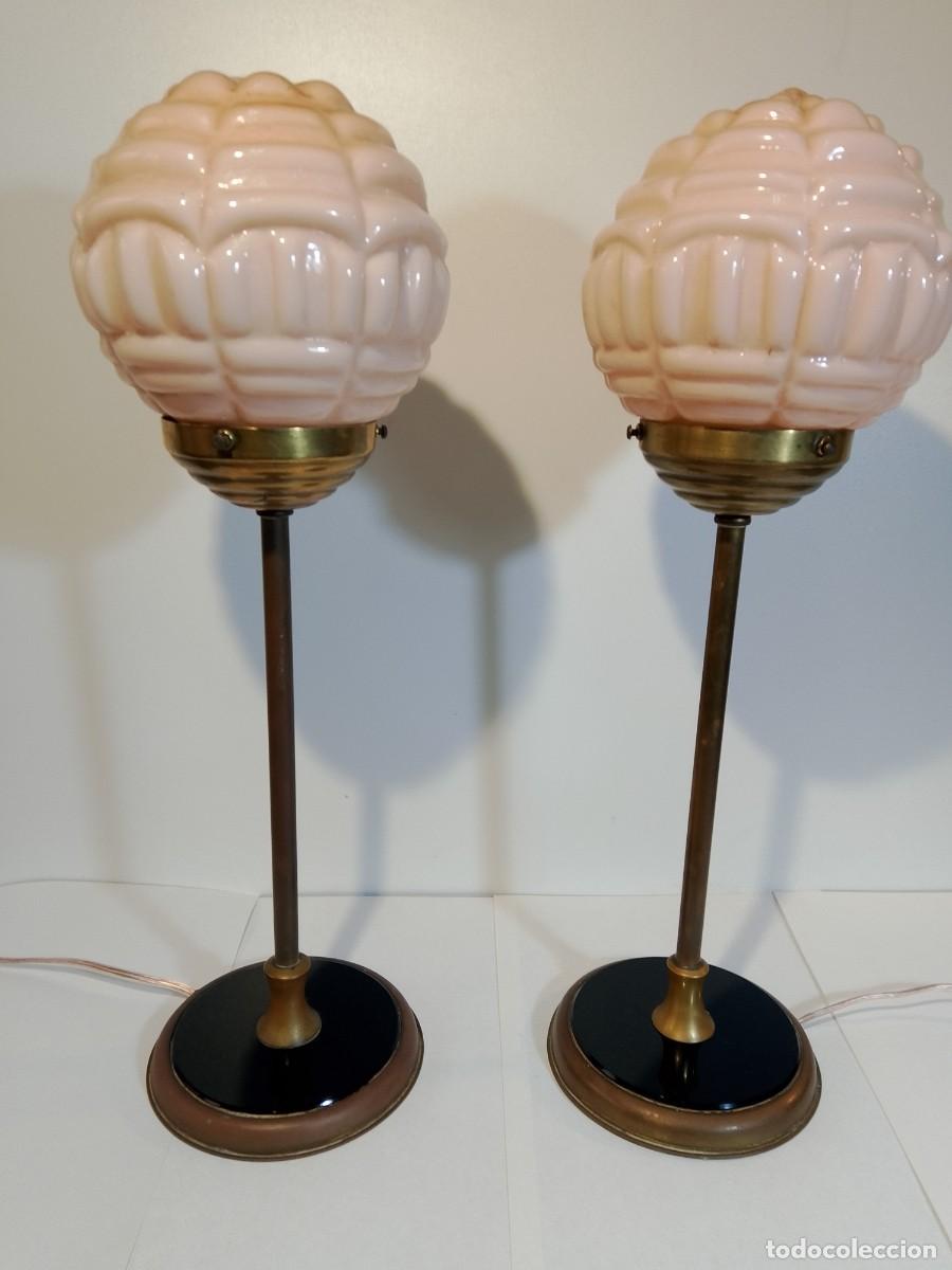 Antig&uuml;edades: lamparas art deco-pareja- - Foto 1
