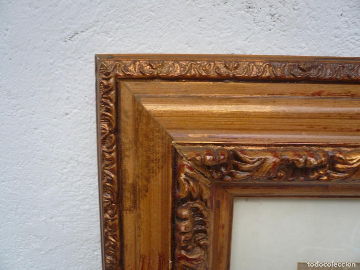 Antig&uuml;edades: MARCO DE MADERA SOBREDORADO - Foto 2
