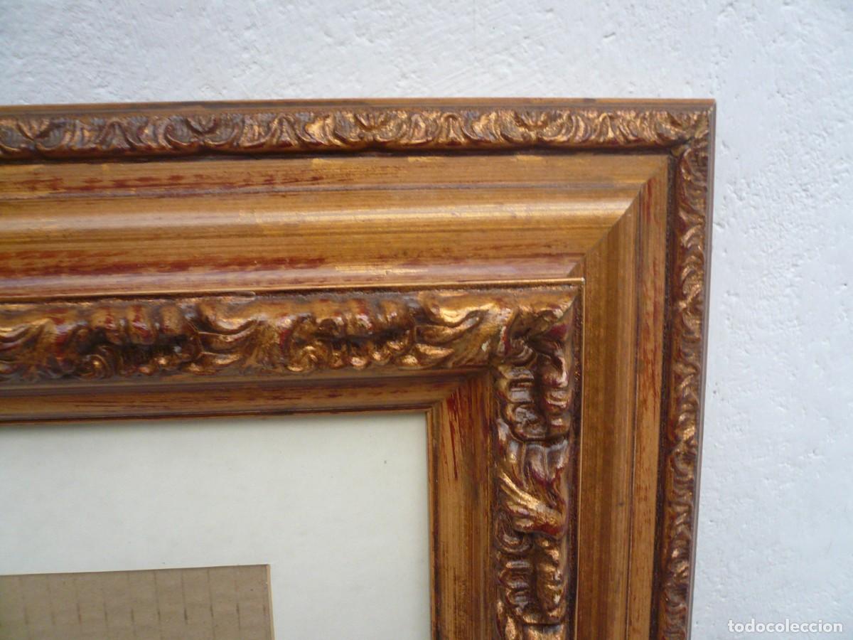 Antig&uuml;edades: MARCO DE MADERA SOBREDORADO - Foto 3