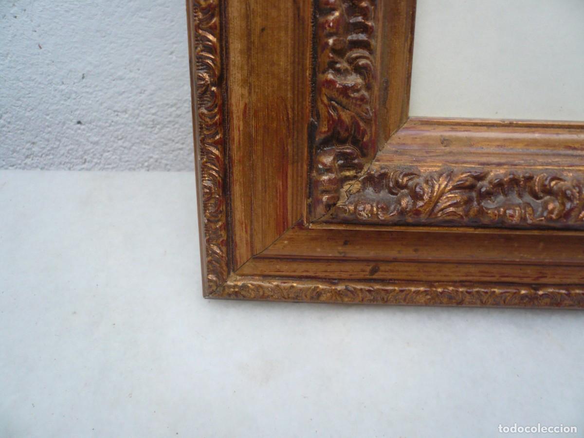 Antig&uuml;edades: MARCO DE MADERA SOBREDORADO - Foto 4
