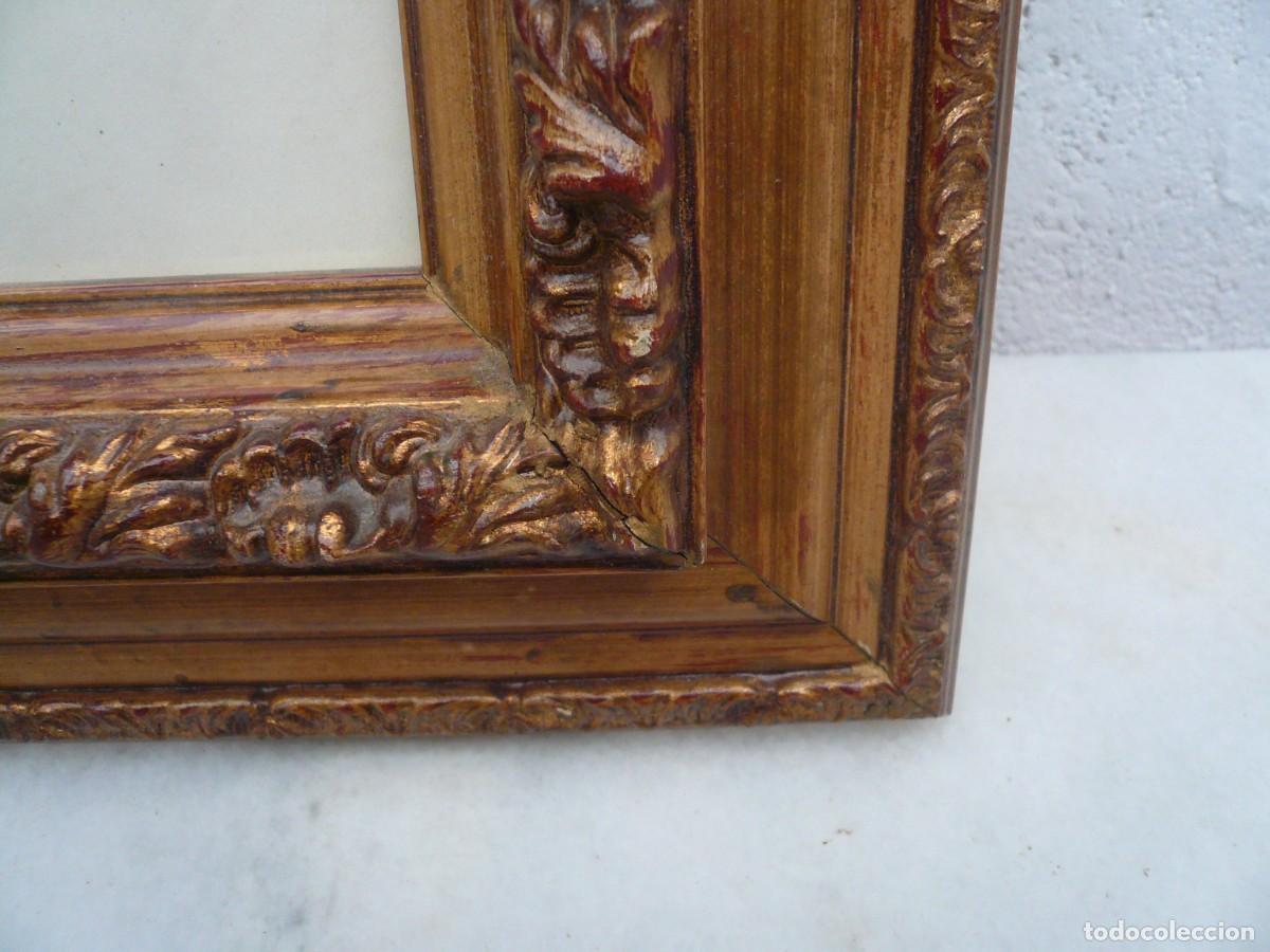 Antig&uuml;edades: MARCO DE MADERA SOBREDORADO - Foto 5