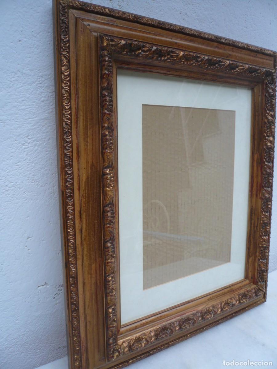 Antig&uuml;edades: MARCO DE MADERA SOBREDORADO - Foto 16