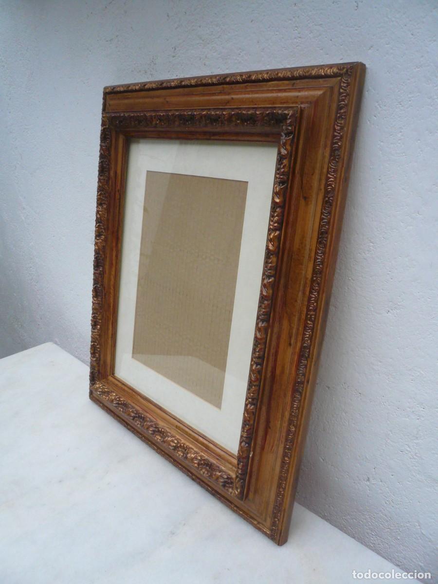 Antig&uuml;edades: MARCO DE MADERA SOBREDORADO - Foto 17