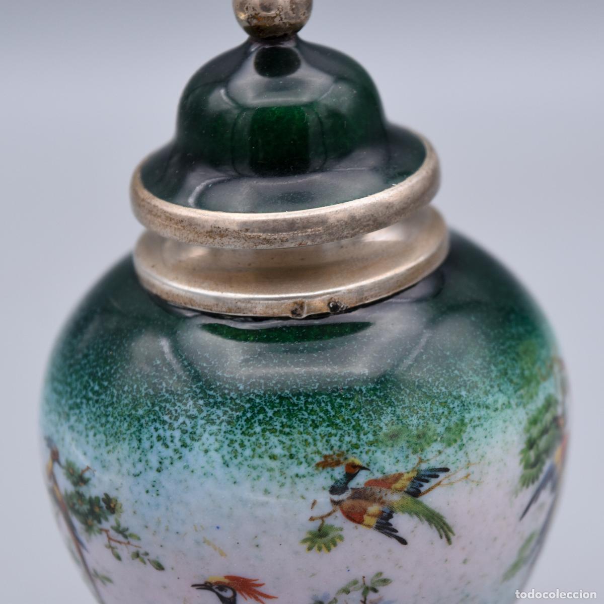 Antig&uuml;edades: Tibor de plata y porcelana - Foto 3