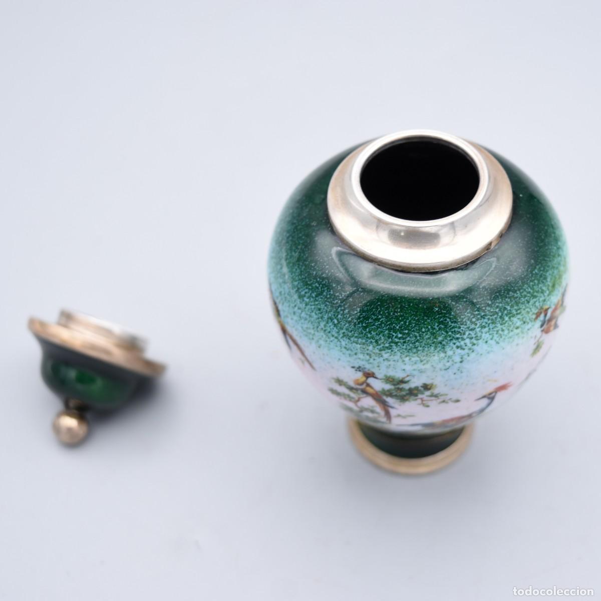 Antig&uuml;edades: Tibor de plata y porcelana - Foto 5