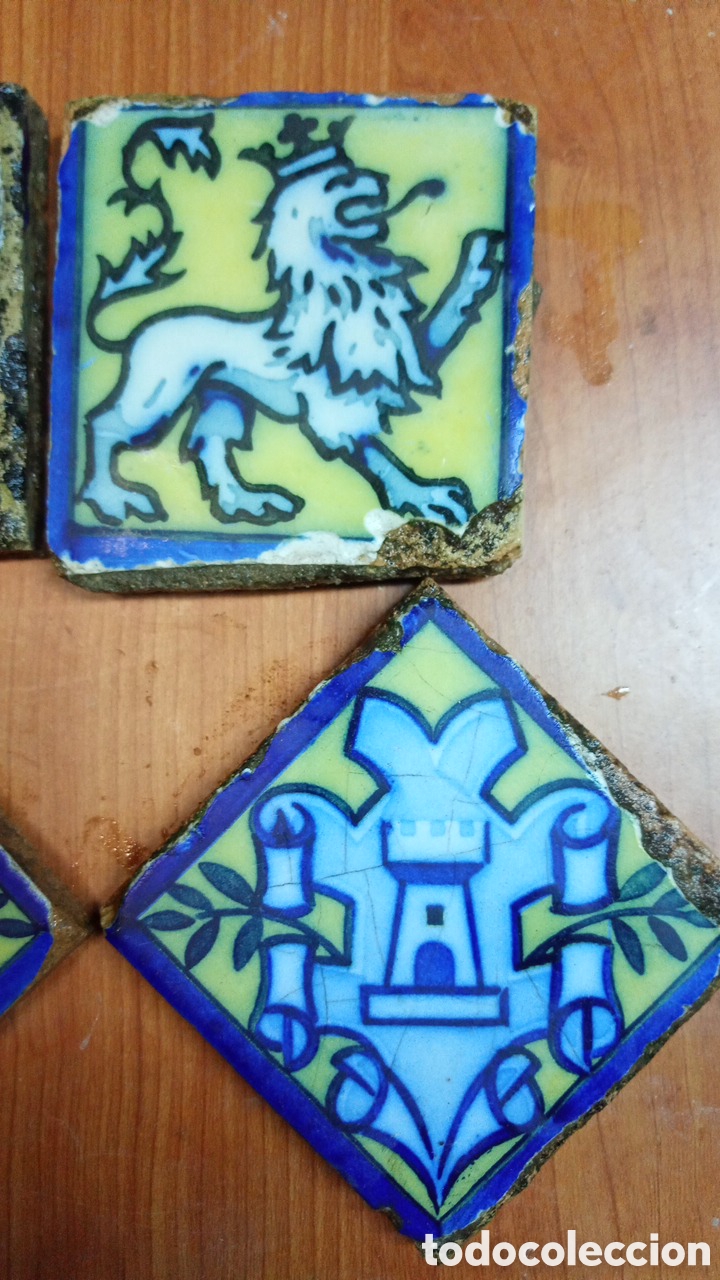 Antig&uuml;edades: Seis azulejos de nolla, Valencia - Foto 4
