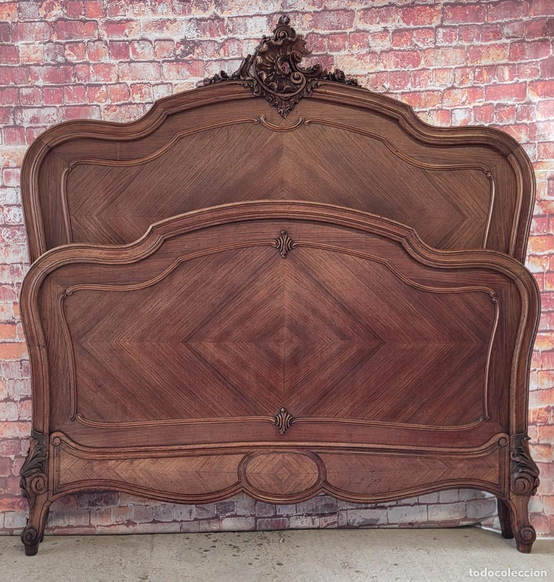 Antig&uuml;edades: Cama antigua de estilo Luis XV - Foto 2