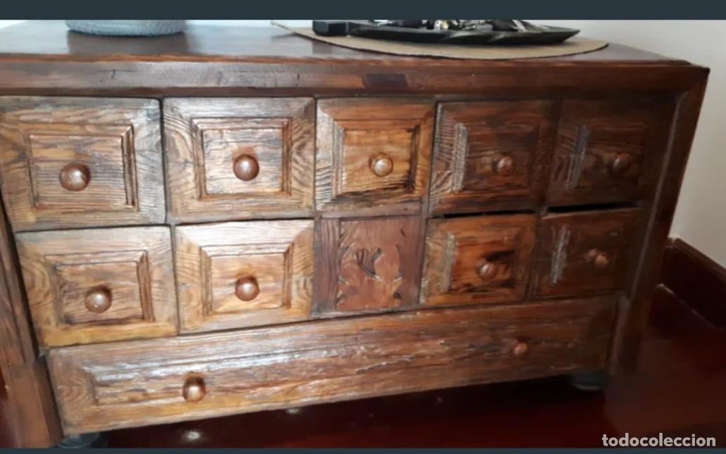 Antig&uuml;edades: ESPECIERO ANTIGUO. Mueble de madera con cajones - Foto 3