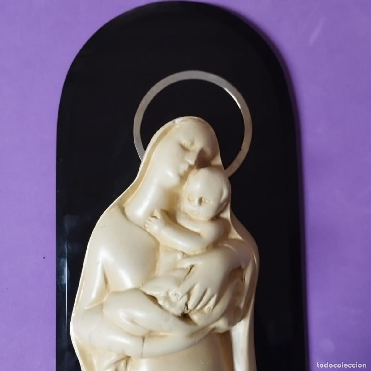 Antig&uuml;edades: SOBRE RELIEVE VIRGEN CON NI&Ntilde;O - Foto 2