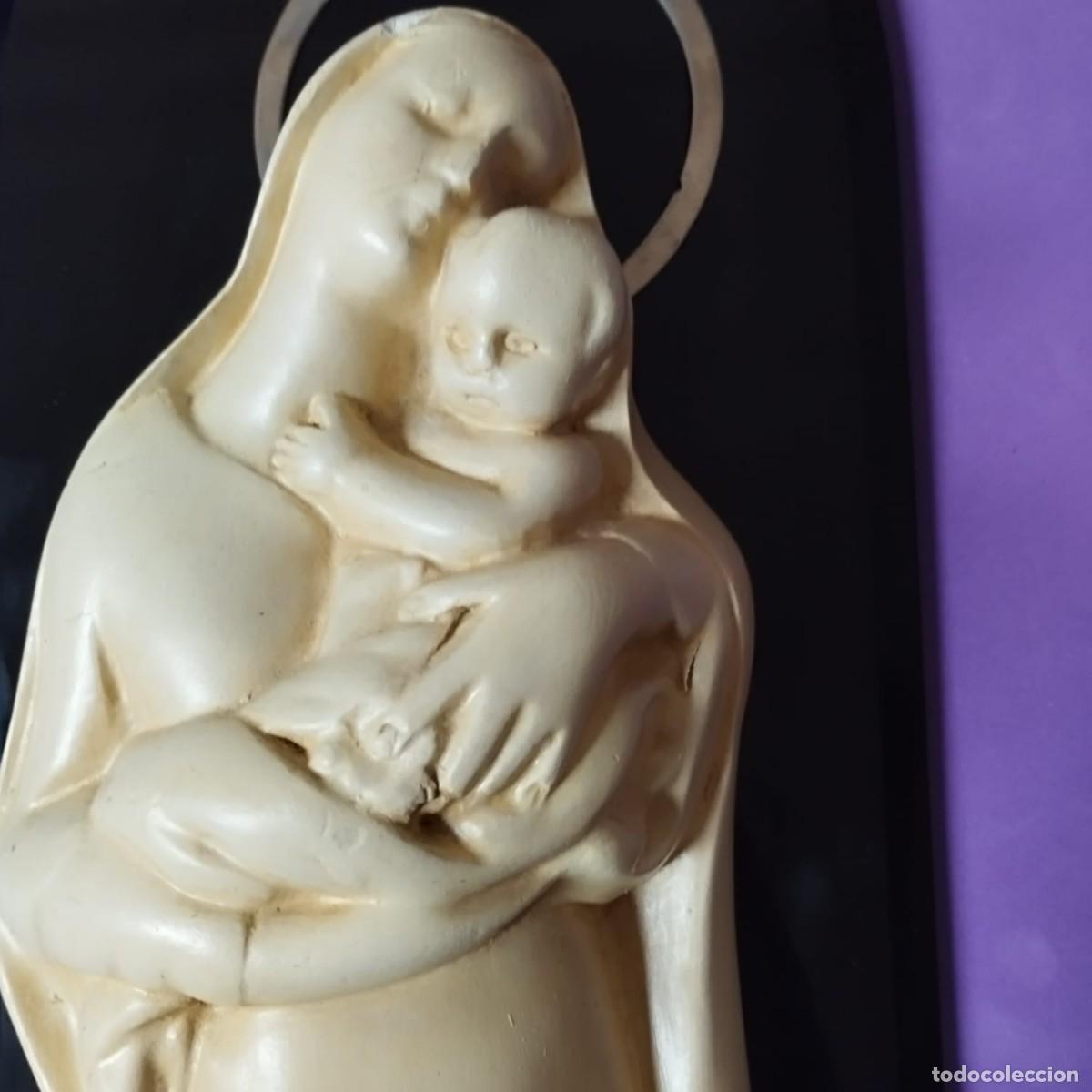 Antig&uuml;edades: SOBRE RELIEVE VIRGEN CON NI&Ntilde;O - Foto 3