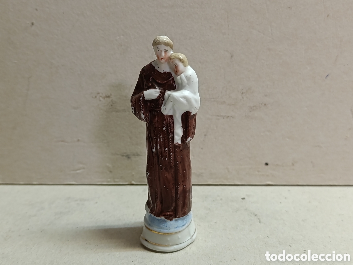 Antig&uuml;edades: SAN ANTONIO EN PORCELANA BISCUIT. - Foto 3