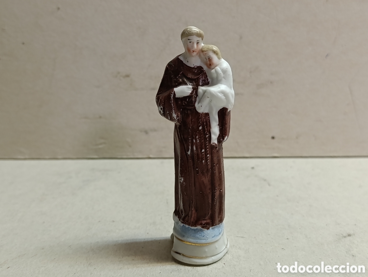 Antig&uuml;edades: SAN ANTONIO EN PORCELANA BISCUIT. - Foto 7